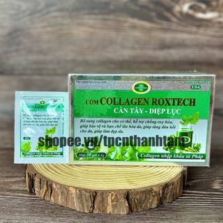 Viên uống COLLAGEN DIỆP LỤC CẦN TÂY hỗ trợ làm đẹp da, trắng sáng da, giảm cân – Hộp 30 gói