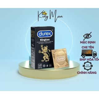 ( Mua 3 tặng 1)) Bao cao su Durex Kingtex ôm sát size 49mm hôp 12 bao