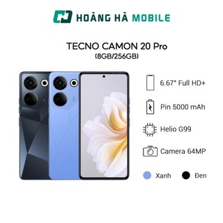 Điện thoại di động tecno camon 20 pro 8gb/256gb - chính hãng