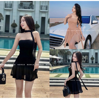 Đầm thiết kế cup ngực kèm vòng cổ sang chảnh