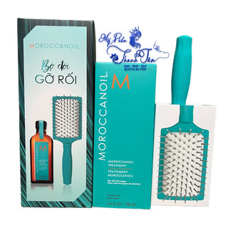 Bộ đôi gỡ rối MOROCCANOIL TREATMENT 100ml + Brush Ceramic Paddle Mini [ New ]