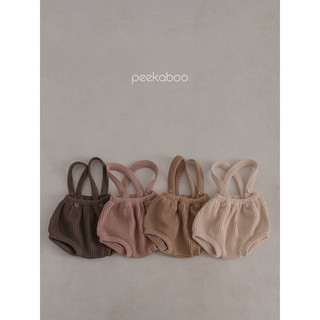 Peekaboo quần yếm Bloom, mũ&yếm Pumpum chất tăm nhung mềm êm