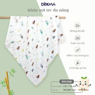 KHĂN TẮM SỢI TRE CHO BÉ DOKMA