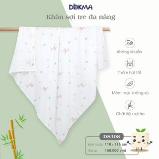 KHĂN TẮM SỢI TRE CHO BÉ DOKMA