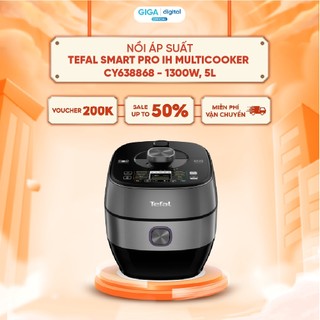 Nồi áp suất Tefal Smart Pro IH 5 lít CY638868 - 22 chức năng nấu đa dạng