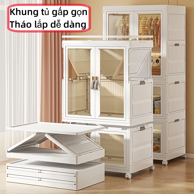 Tủ quần áo gấp gọn, để túi xách, giày dép