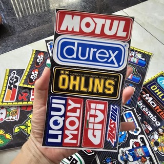 set logo mini nhãn hiệu xe máy 10x18cm
