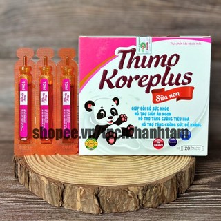 Siro cho bé THIMO KOREA PlUS SỮA NON hỗ trợ hấp thụ tốt hơn, ăn ngon, ngủ tốt, tăng cường sức đề kháng - Hộp 20 ống