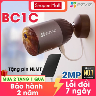  tại video Camera EZVIZ BC1C kèm pin năng lượng mặt trời, không dây ngoài trời, cảnh báo âm thanh, chống nước