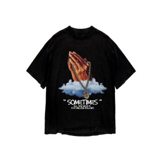Áo thun in hình unisex nam nữ teeholic cotton cao cấp phong cách retro y2k dollar màu đen trắng THS091223_69
