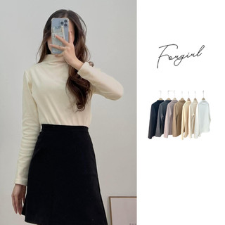 Áo thun giữ nhiệt cổ 3 phân Forgirl thu đông áo dài tay cao cổ