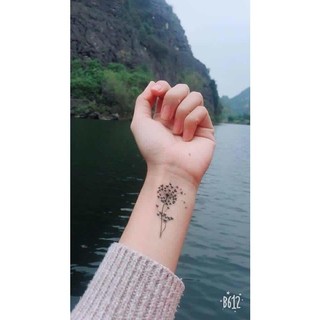 Hình xăm dán hoa bồ công anh đủ size