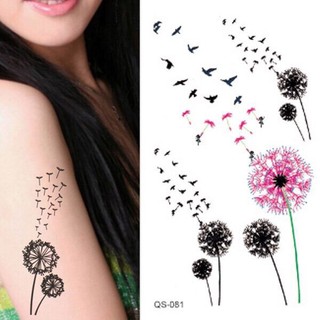 Hình xăm dán hoa bồ công anh đủ size