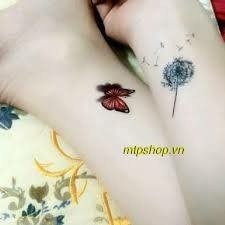 Hình xăm dán hoa bồ công anh đủ size