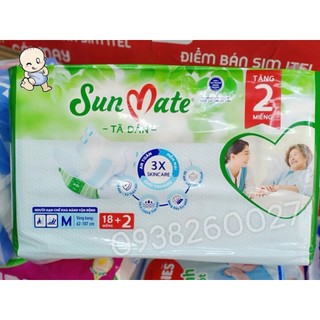 Tã dán người lớn sunmate m18/l18/xl18+2