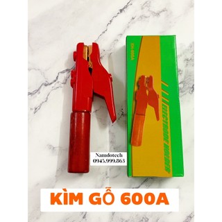 Kìm hàn cán gỗ 600A dùng trong máy hàn que