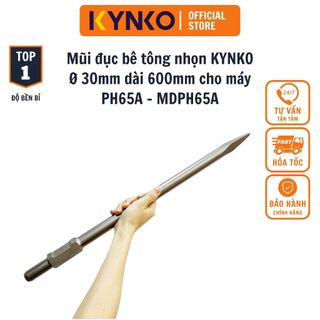 Mũi đục bê tông nhọn kynko ø 30mm dài 600mm cho máy ph65a - mdph65a