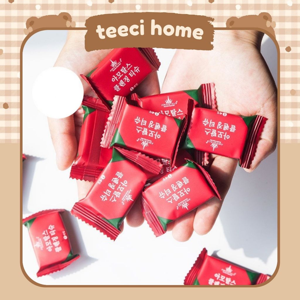 Sỉ 5 Khăn Giấy Nén Hàn Quốc Thiết Kế Hình Viên Kẹo Bo Tròn Đa Năng Dùng 1 Lần Tiện Lợi CL001