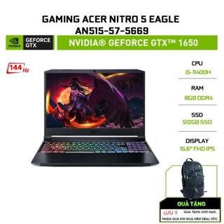 Laptop Acer Nitro 5 AN515-57-5669 i5-11400H 8GB 512GB GTX 1650 15.6'144Hz