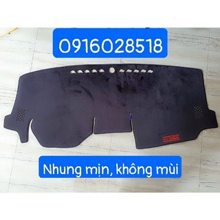 Thảm trải chống nắng Taplo Toyota Avanza 2023 2024, nhung mịn, không mùi, không nổ, hàng dày