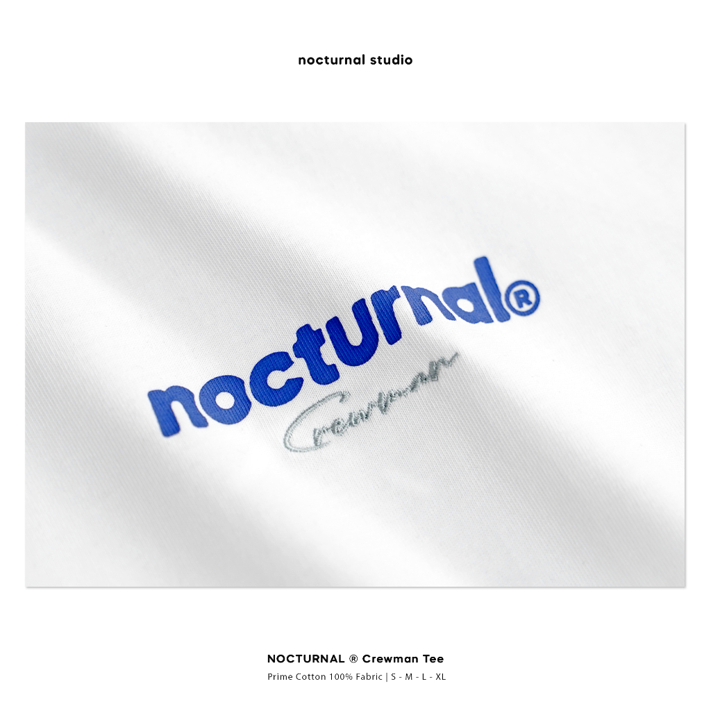 Áo Thun Thêu NOCTURNAL Crewman Tee Cotton 100% Unisex Nam Nữ Form Rộng Tay Lỡ Oversize Local Brand | BigBuy360 - bigbuy360.vn