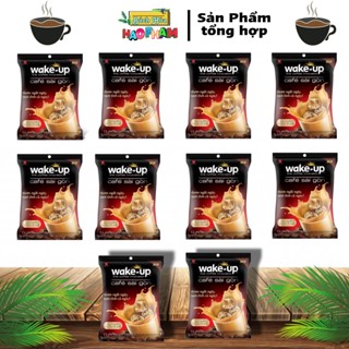 (Combo 10 Túi) Cà Phê Sữa Wake - Up Sài Gòn (Túi 24 Gói 19g), Cafe Coffee