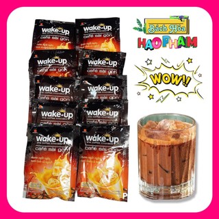 (Combo 10 Túi) Cà Phê Sữa Wake - Up Sài Gòn (Túi 24 Gói 19g), Cafe Coffee