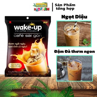 (Combo 10 Túi) Cà Phê Sữa Wake - Up Sài Gòn (Túi 24 Gói 19g), Cafe Coffee