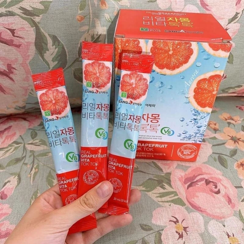 Trà Bưởi Đỏ Giảm Cân Sanga [MẪU MỚI] Hàn Quốc 30 gói hỗ trợ giảm cân, đẹp da