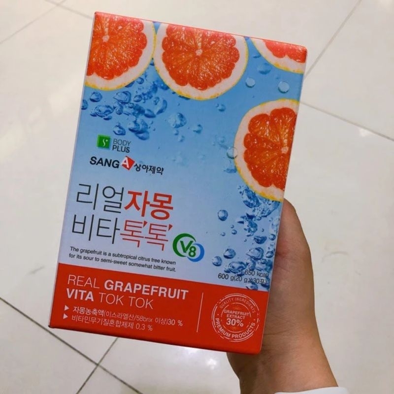 Trà Bưởi Đỏ Giảm Cân Sanga [MẪU MỚI] Hàn Quốc 30 gói hỗ trợ giảm cân, đẹp da