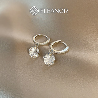 Bông tai nữ chuôi bạc 925 Eleanor Accessories đính đá khuyên tai dáng thả phụ kiện trang sức 3276