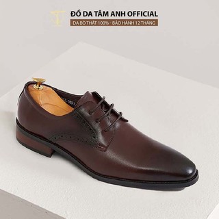 Giày derby nam TÂM ANH thiết kế lịch lãm, màu nâu sang trọng GNTA1031-N