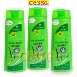 Dầu gội xả Hoa Bưởi Thorakao (Mới) 400ml sạch gàu, mượt tóc, giảm rụng tóc cobasg
