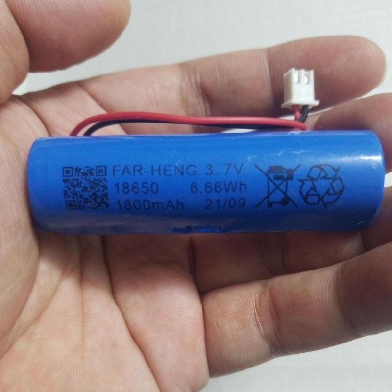 Pin lithium 18650 1800mah 3.7v 6.66wh