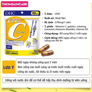 Combo trắng daLcystine 60 viên 3 Hộp và Vitamin C DHC 180 viên giảm thâm