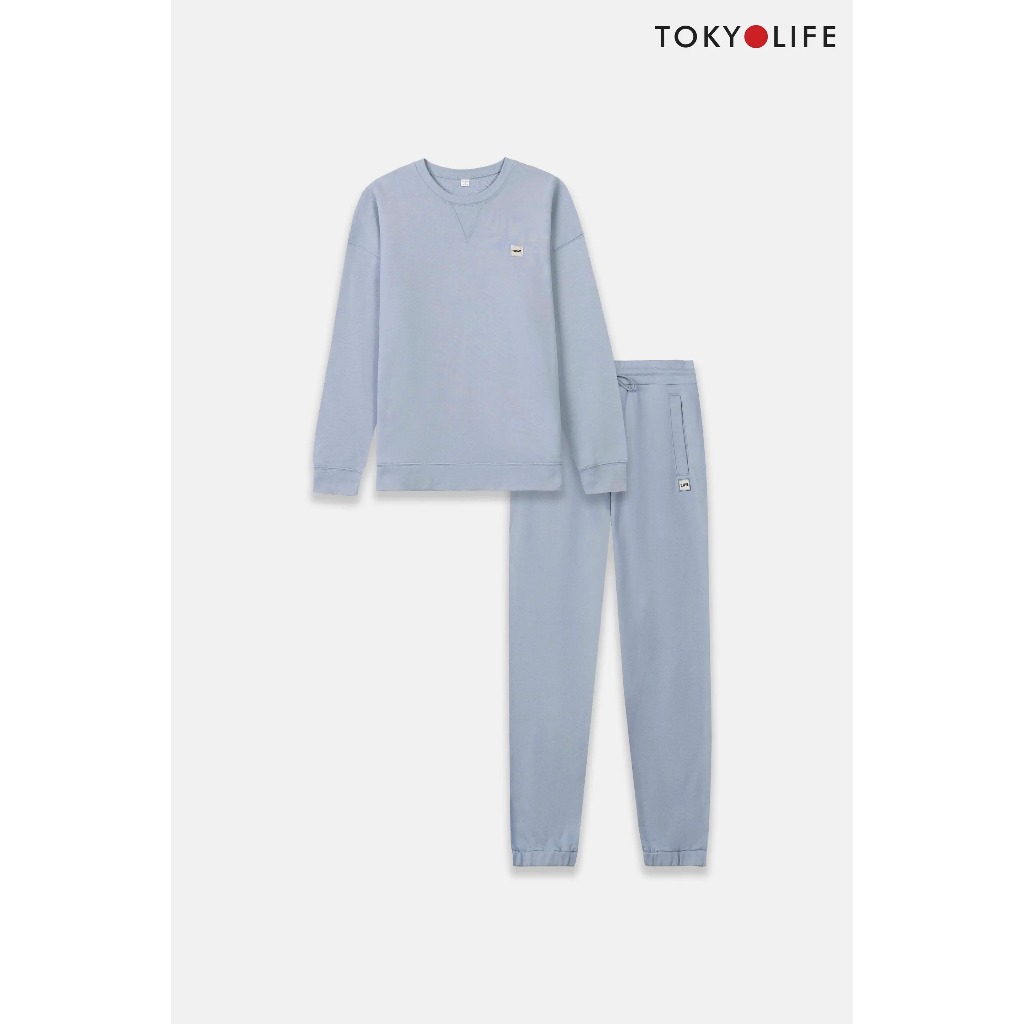 Bộ quần áo NAM thêu trang trí Cổ tròn Tay dài TOKYOLIFE 40000064/C7CLS501N