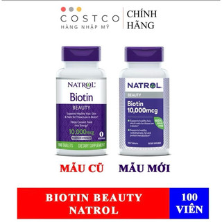 Viên uống mọc tóc Natrol Biotin 1000mcg chai 100 viên