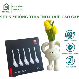 Set 5 Muỗng, Thìa Inox  Đức Cao Cấp  -RINOLI