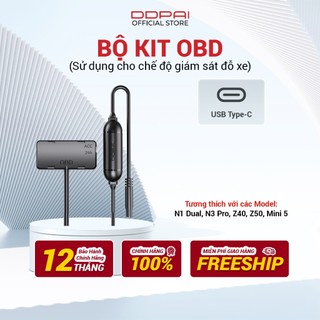 Bộ Dây Nguồn DDPai OBD Hardwire Kit Type C - Giám Sát Đỗ Xe 24h - Hàng Chính Hãng - Bảo Hành 12 Tháng