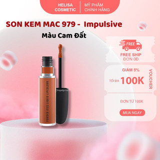 Son kem lì MAC Powder Kiss Liquid màu 979 Impulsive