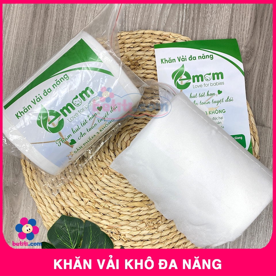 Khăn Vải Khô Đa Năng Emom Dạng CUỘN Tiện Lợi (400gr) - BTT00687