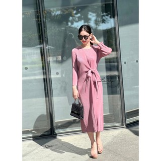 [LAUP CLOTHING] HÌNH THẬT+Ship Hỏa Tốc - VÁY LÒ XO LI NHUYỄN CỘT NƠ EO FREESIZE ĐẾN 70KG
