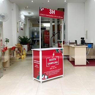 Booth sampling sắt, Quầy bán hàng di động bằng sắt, Booth quảng cáo | 3H