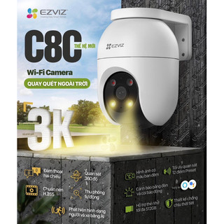  Camera wifi Ezviz C8C 2k+ 4mp và C8C 3k 5mp  H8C 3mp 