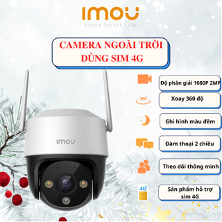 Camera imou ngoài trời dùng sim 4g, imou cruiser 4g s21ftp 1080p