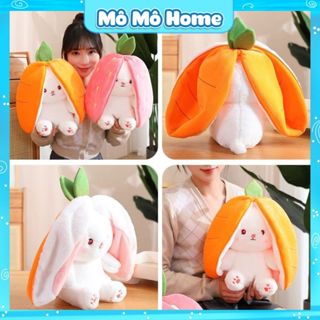 Gấu bông 2 trong 1 thỏ trái cây thú nhồi bông cà rốt quả dâu đáng yêu Mô Mô Home