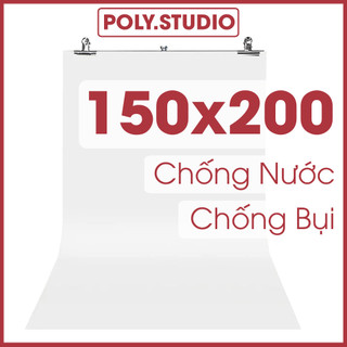 Phông nền chụp ảnh pvc khổ lớn 150x200 cm màu trắng