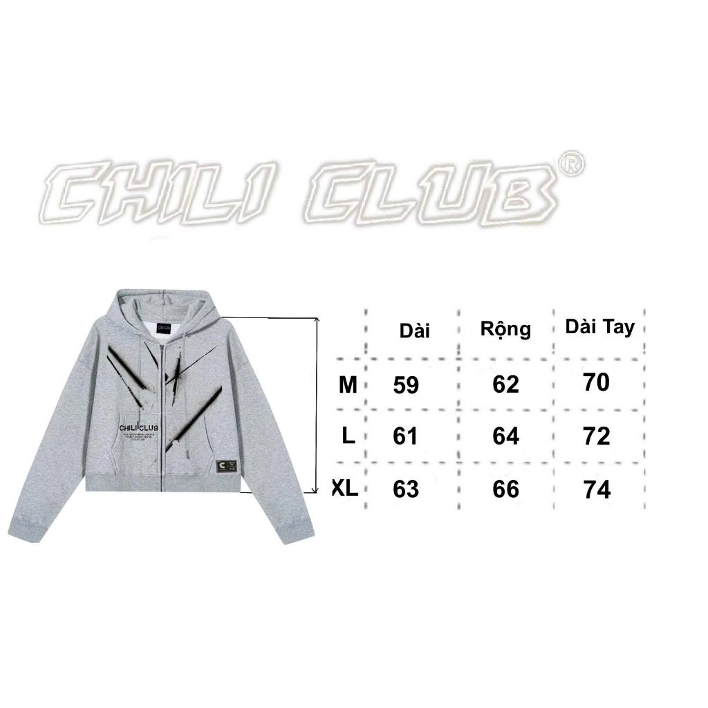 Áo Hoodie Zip Inside CHILICLUB