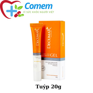Gel decumar hết mụn viên hết thâm sẹo tuýp 20g chính hãng 100%