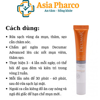 Decumar hết mụn viên hết thâm sẹo